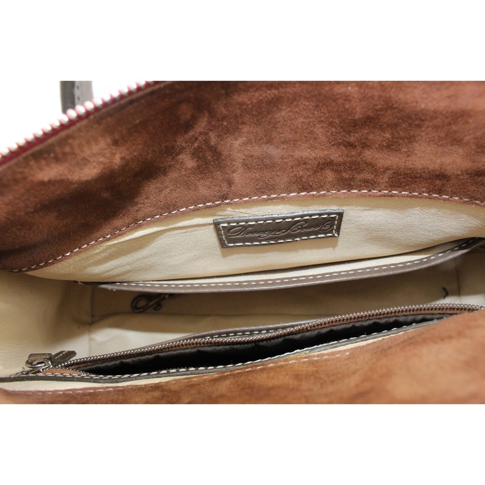 Dooney & Bourke Satchel Handbag Leather Crossbody Brown - Picture 6 of 16